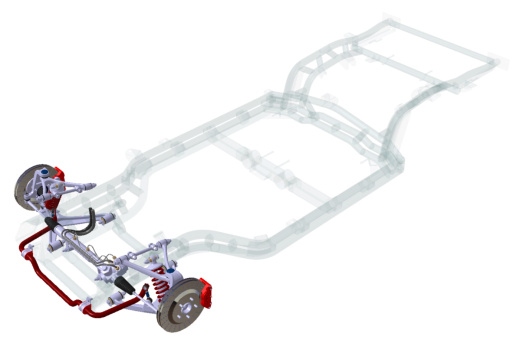 汽车悬挂系统Front Suspension Assy (Comp-NF) stp缩略图